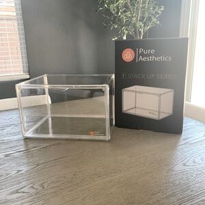 Pure Aesthetics: Acrylic Clear Shoe Boxes for Up to Size 13 (Side Opening)